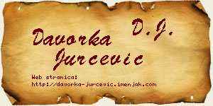 Davorka Jurčević vizit kartica